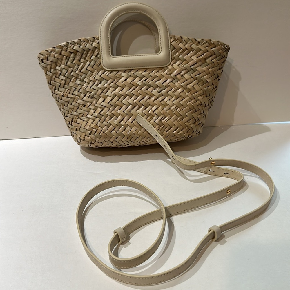 Madewell Mini Woven Seagrass Crossbody Basket Bag - Picture 8 of 8